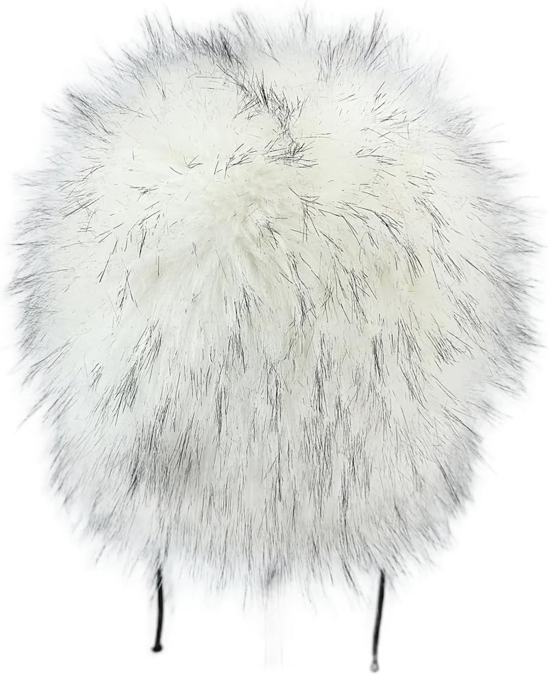 YFJNV Y2K Faux Fur Russian Hat, Soft, Warm Winter Trapper Hat with Earmuffs for Men and Women - Image 4